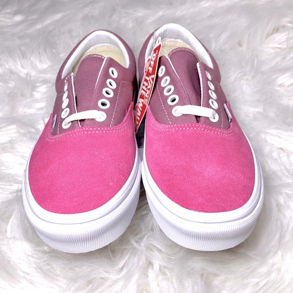 💗NWT!!! Vans Era Nostalgia Rose Low Suede Canvas Skate Shoe W 8 - Picture 3 of 8